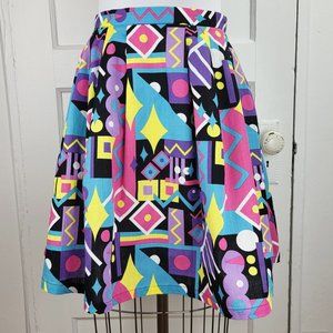 Dangerfield | NWT 80's Geo Print Skirt Aus 10, retro cool rad!